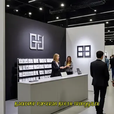 Backdrop Pameran Booth Trenggalek